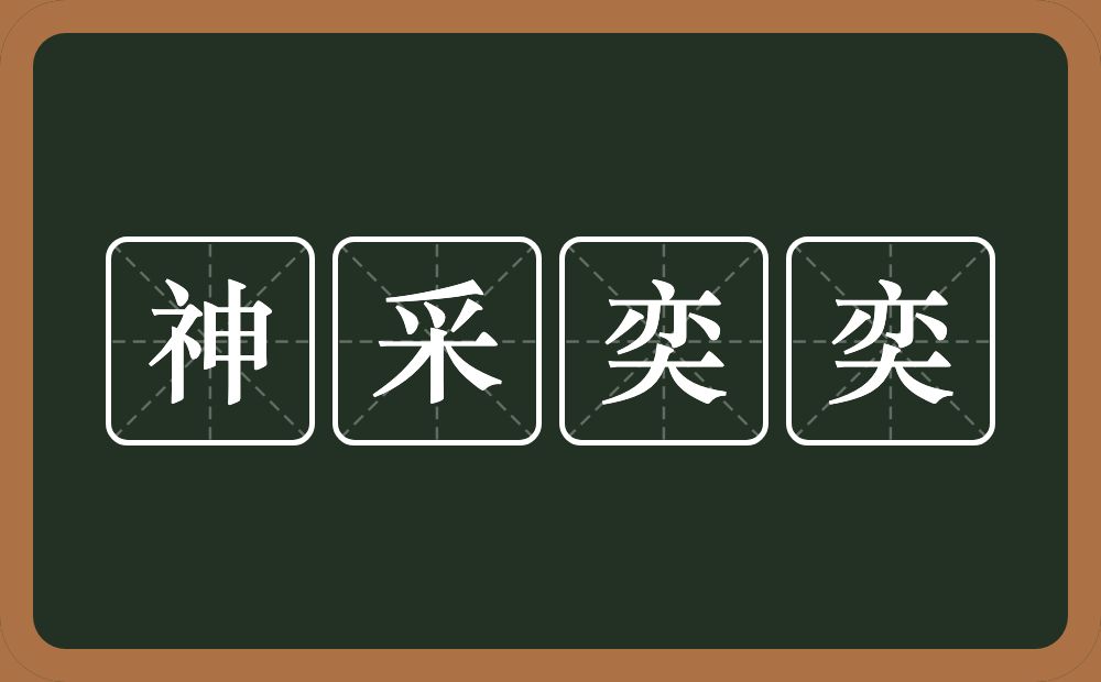 神采奕奕的意思？神采奕奕是什么意思？