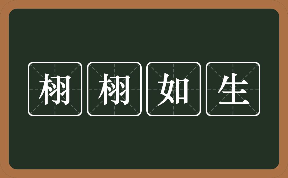 栩栩如生的意思？栩栩如生是什么意思？