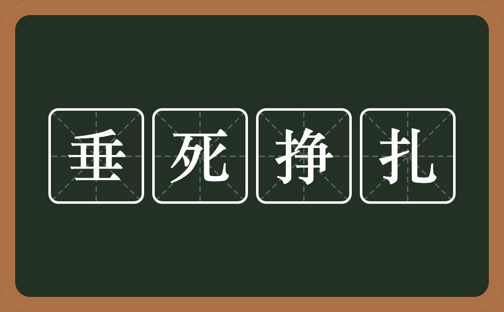 垂死挣扎的意思？垂死挣扎是什么意思？