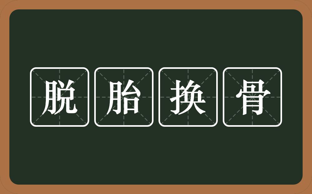 脱胎换骨的意思？脱胎换骨是什么意思？