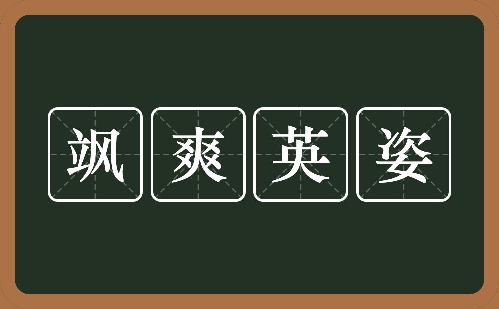 飒爽英姿的意思？飒爽英姿是什么意思？