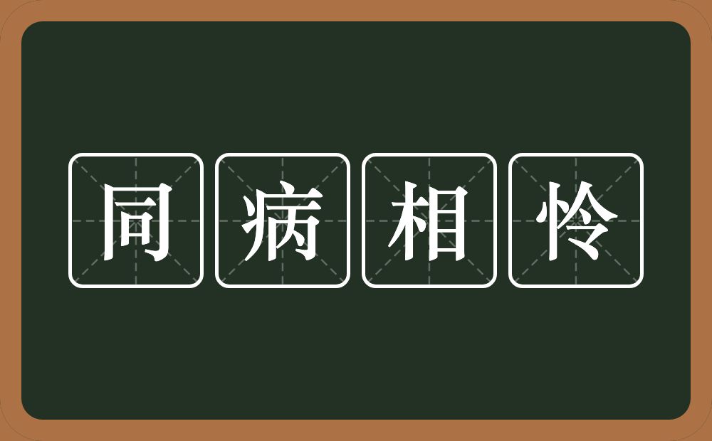 同病相怜的意思？同病相怜是什么意思？