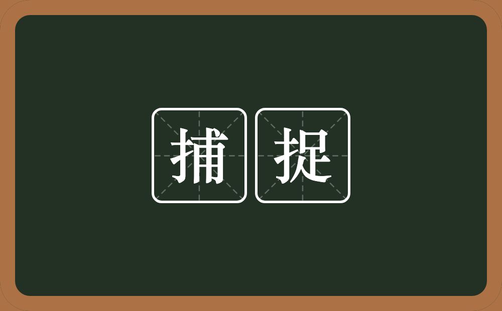 捕捉的意思？捕捉是什么意思？