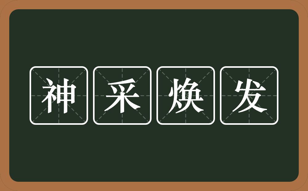 神采焕发的意思？神采焕发是什么意思？