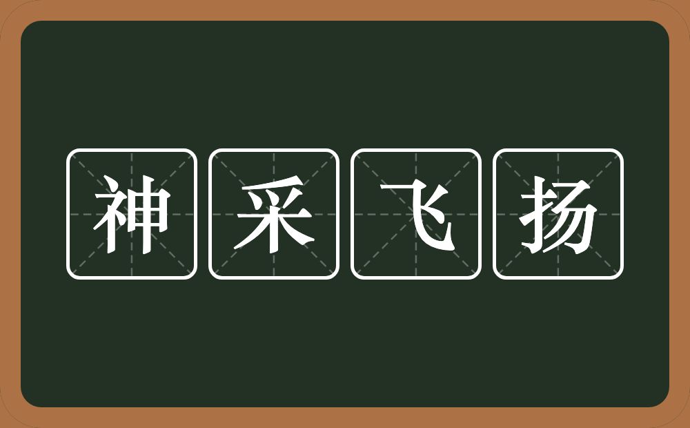 神采飞扬的意思？神采飞扬是什么意思？