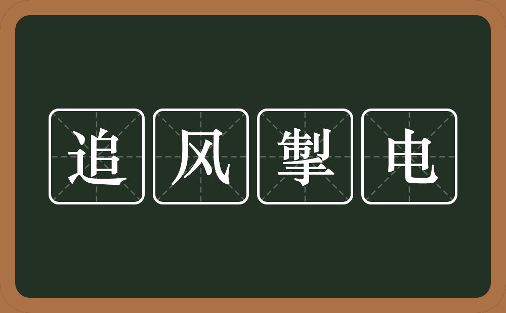 追风掣电的意思？追风掣电是什么意思？