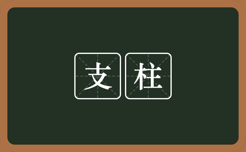 支柱的意思？支柱是什么意思？