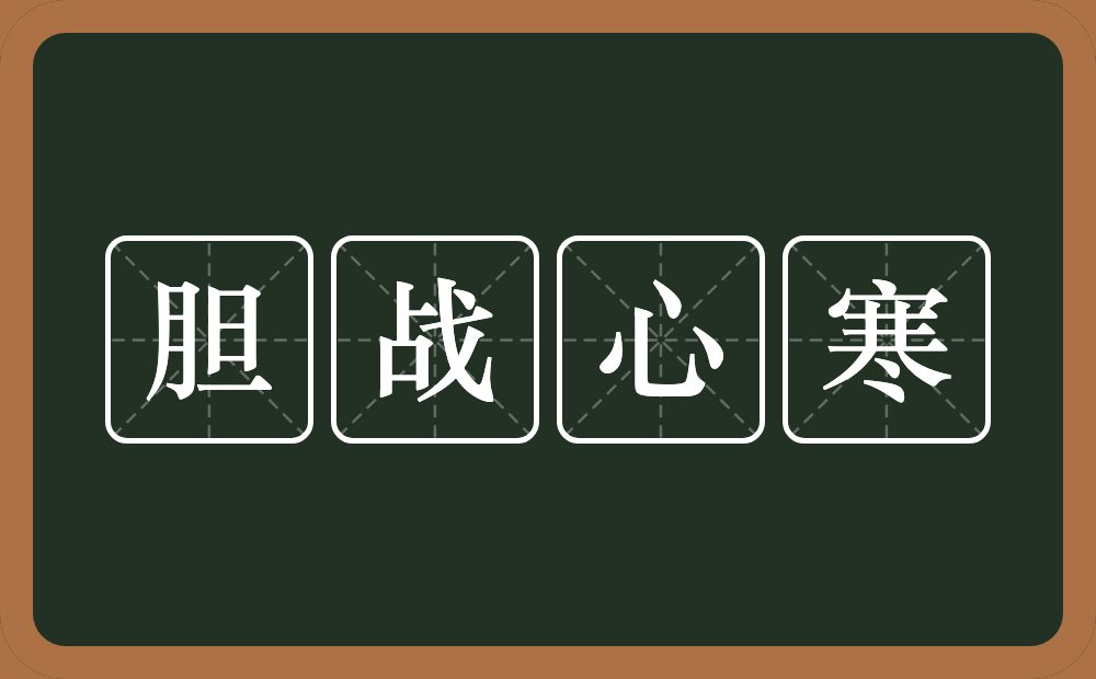 胆战心寒的意思？胆战心寒是什么意思？