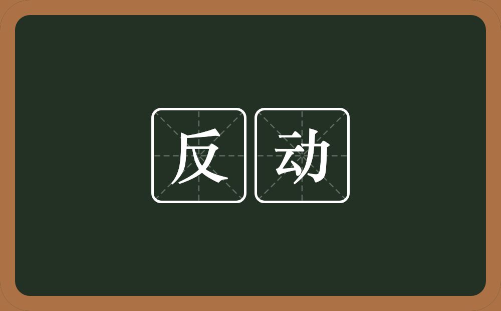 反动的意思？反动是什么意思？