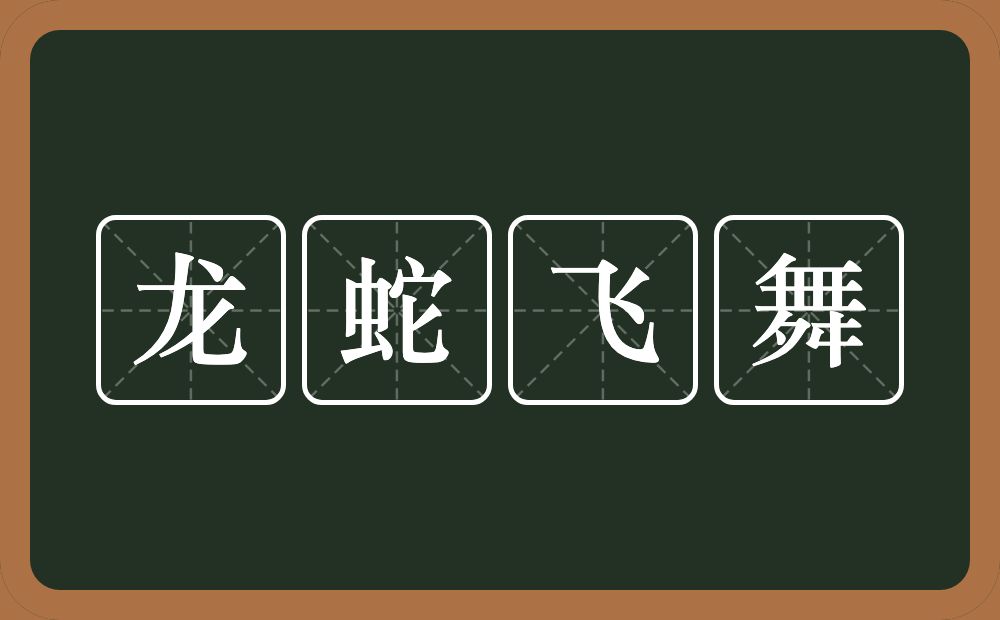 龙蛇飞舞的意思？龙蛇飞舞是什么意思？