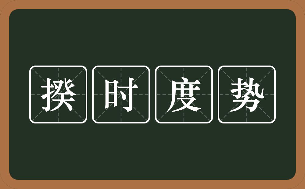 揆时度势的意思？揆时度势是什么意思？