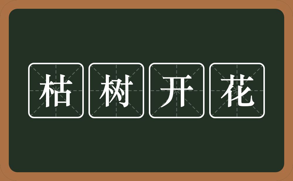 枯树开花的意思？枯树开花是什么意思？