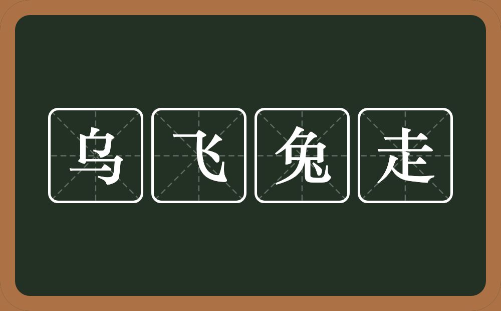 乌飞兔走的意思？乌飞兔走是什么意思？