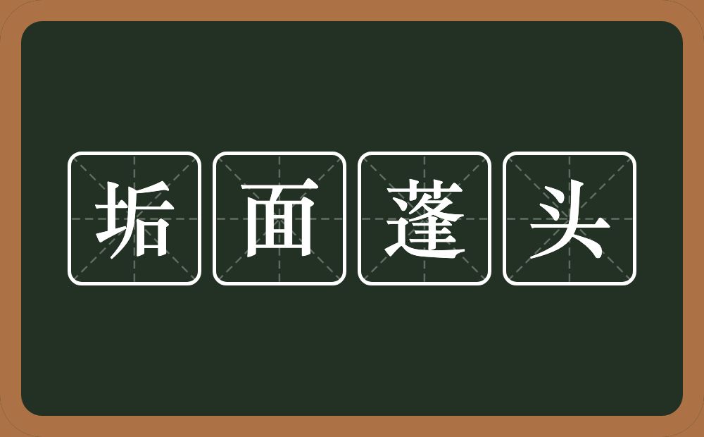 垢面蓬头的意思？垢面蓬头是什么意思？