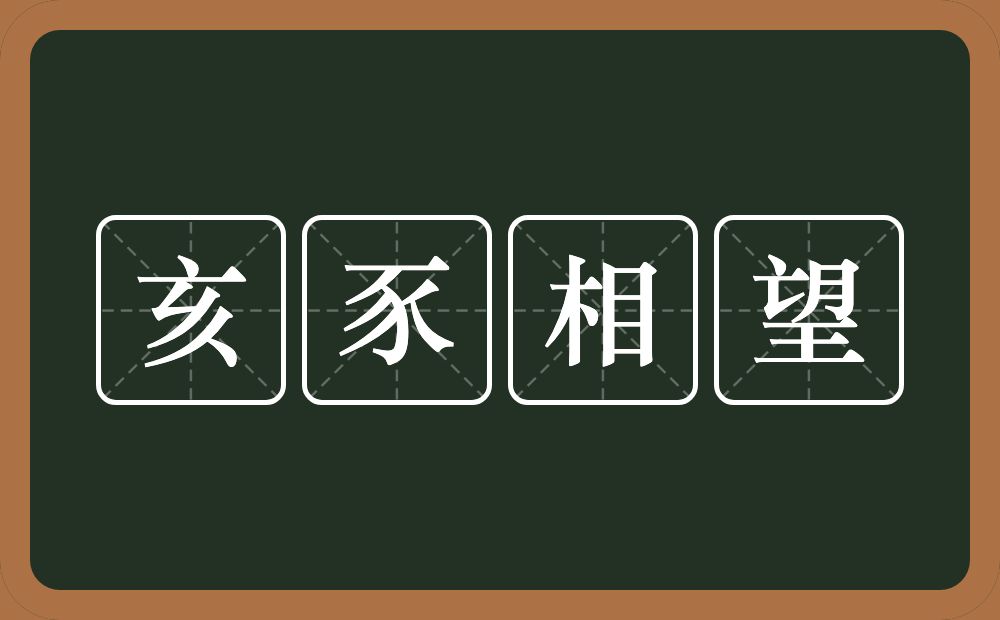 亥豕相望的意思？亥豕相望是什么意思？