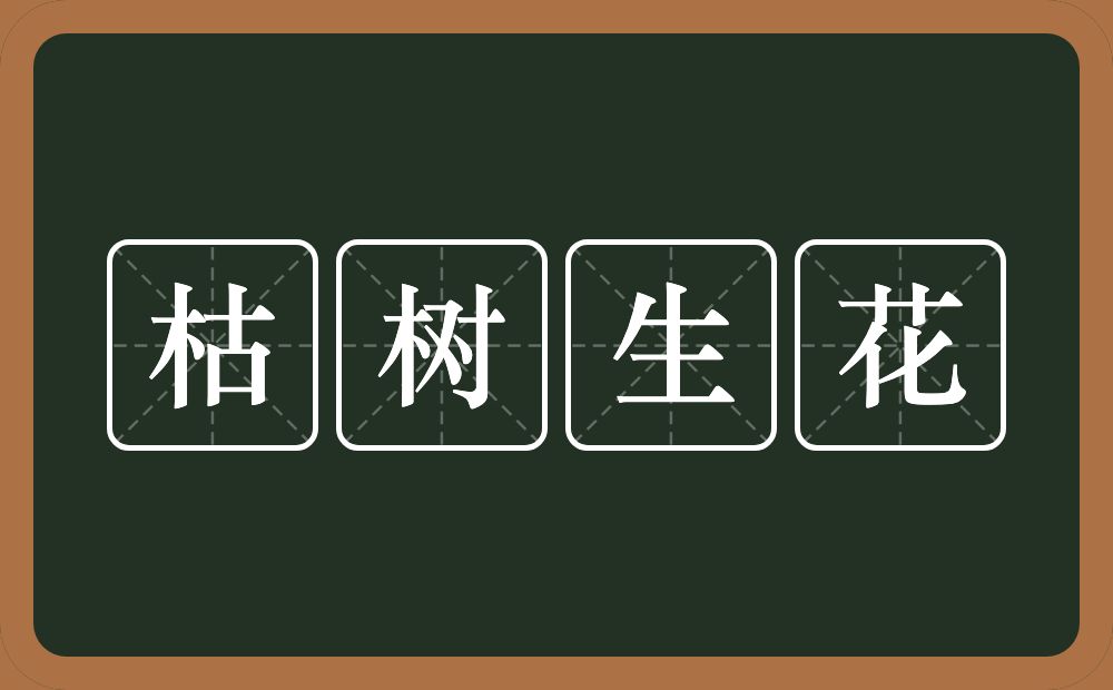 枯树生花的意思？枯树生花是什么意思？