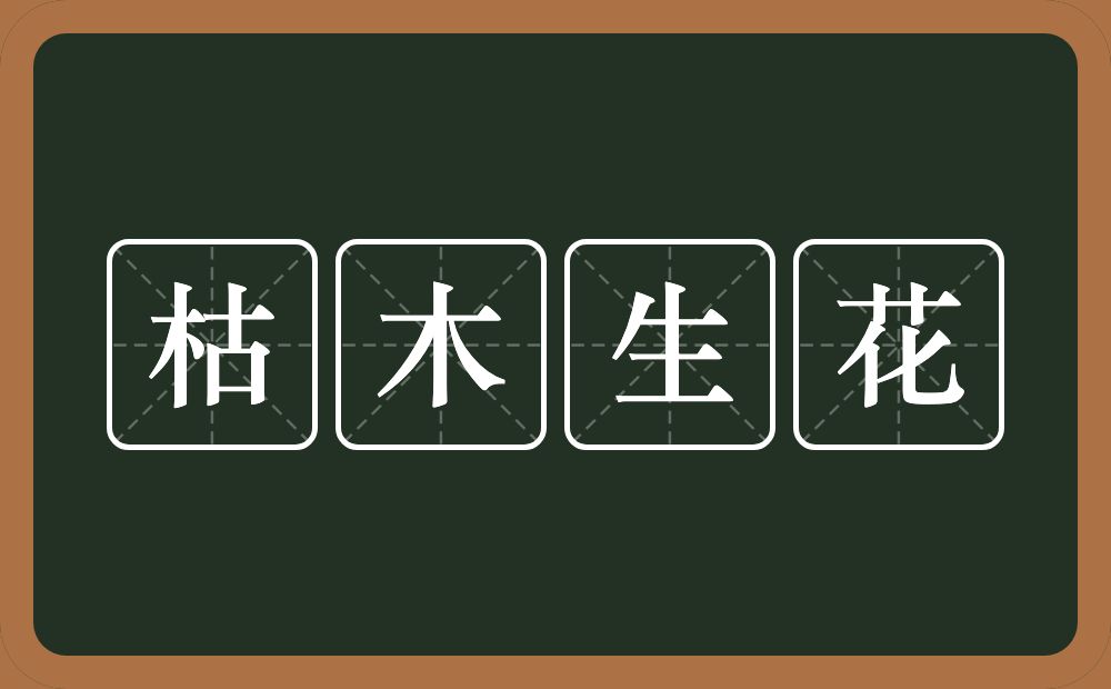 枯木生花的意思？枯木生花是什么意思？