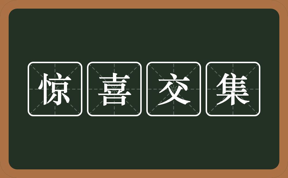 惊喜交集的意思？惊喜交集是什么意思？