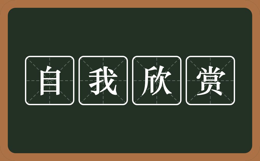 自我欣赏的意思？自我欣赏是什么意思？